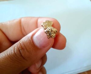 Aretes versache de oro 10k criollo