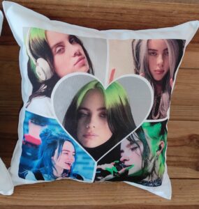 Cojín personalizados sobre Billie Eilish