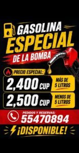 Gasolina especial de la bomba